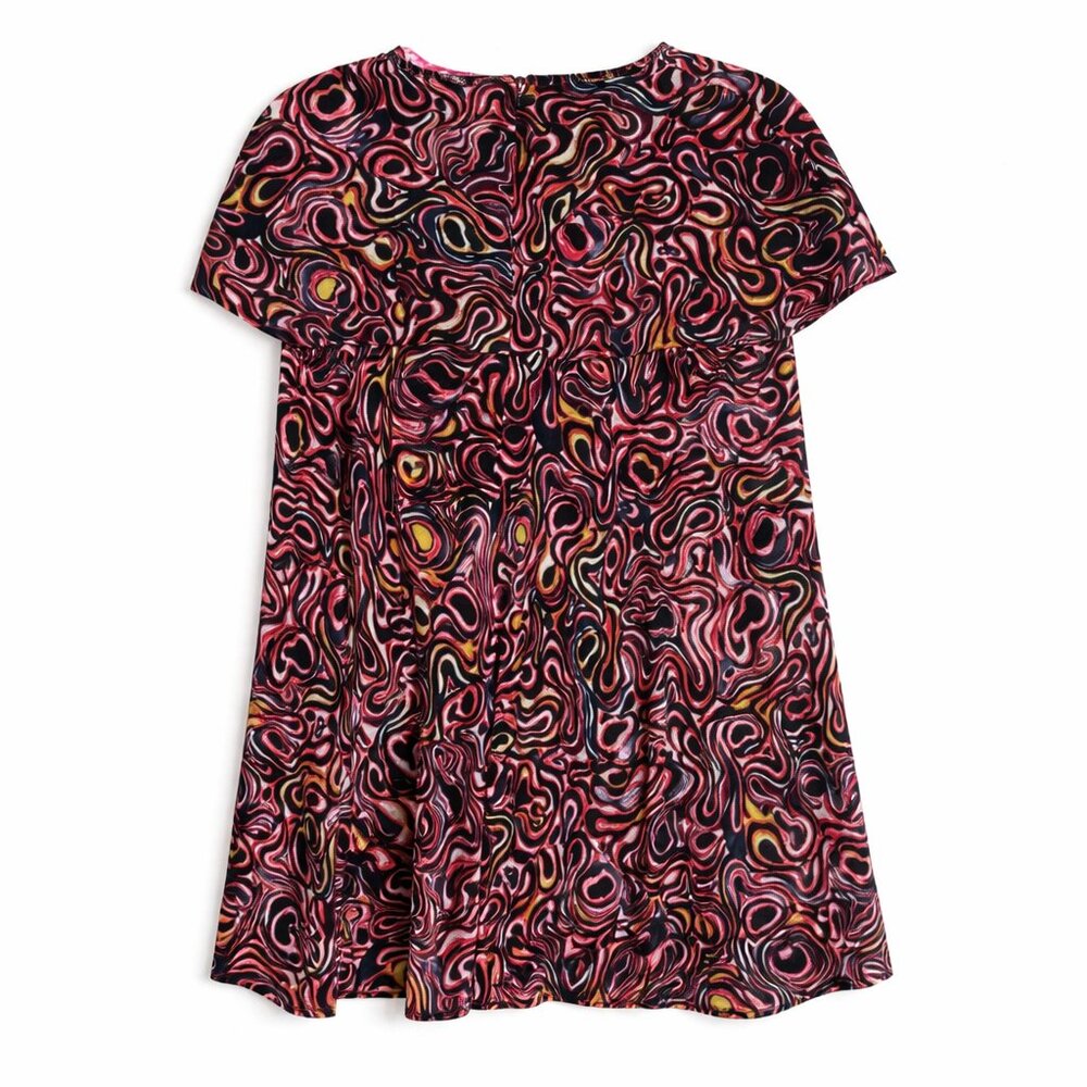 Manoush Womens Abstract Short Sleeve Top Size Small